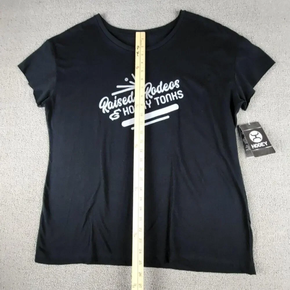 NWT Hooey Shirt Womens XXL Raised On Rodeos Honky Tonks Western Tee